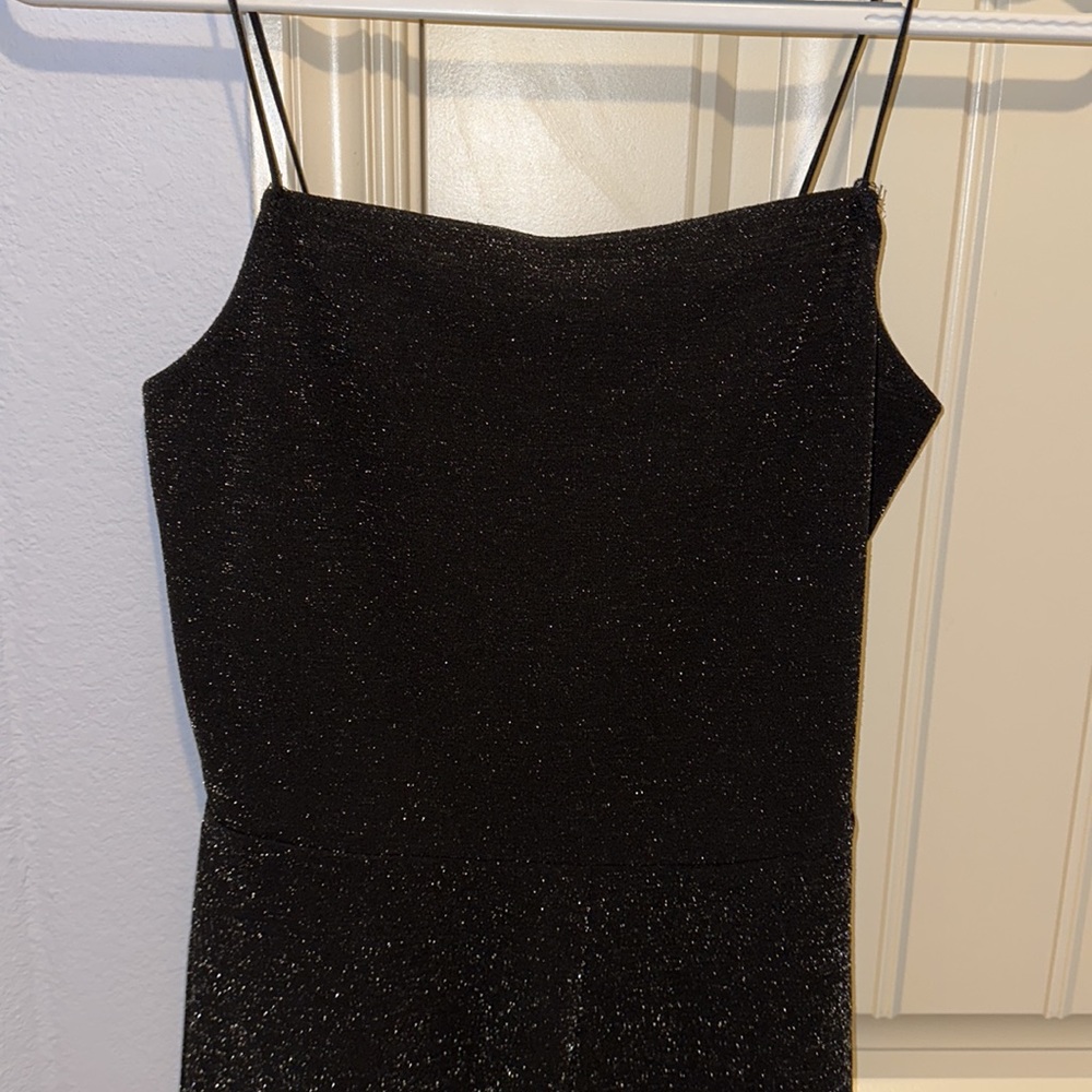 Garage Black Metallic Romper